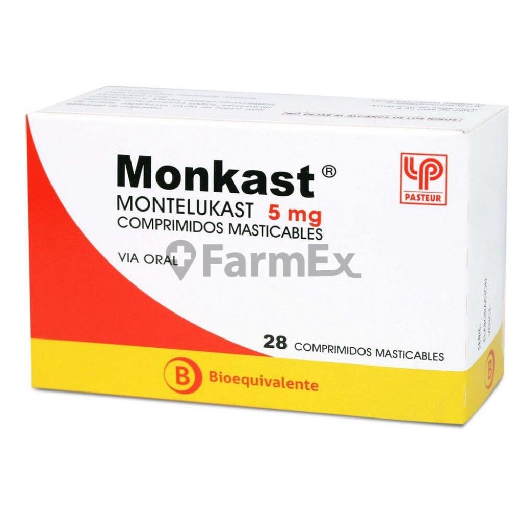 Monkast 5 mg x 28 comprimidos Farmex-MiaHealth-Persistente